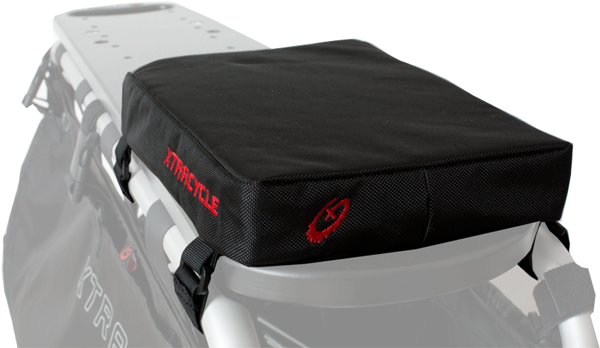 Black Motorcycle Seat Cushion PNG