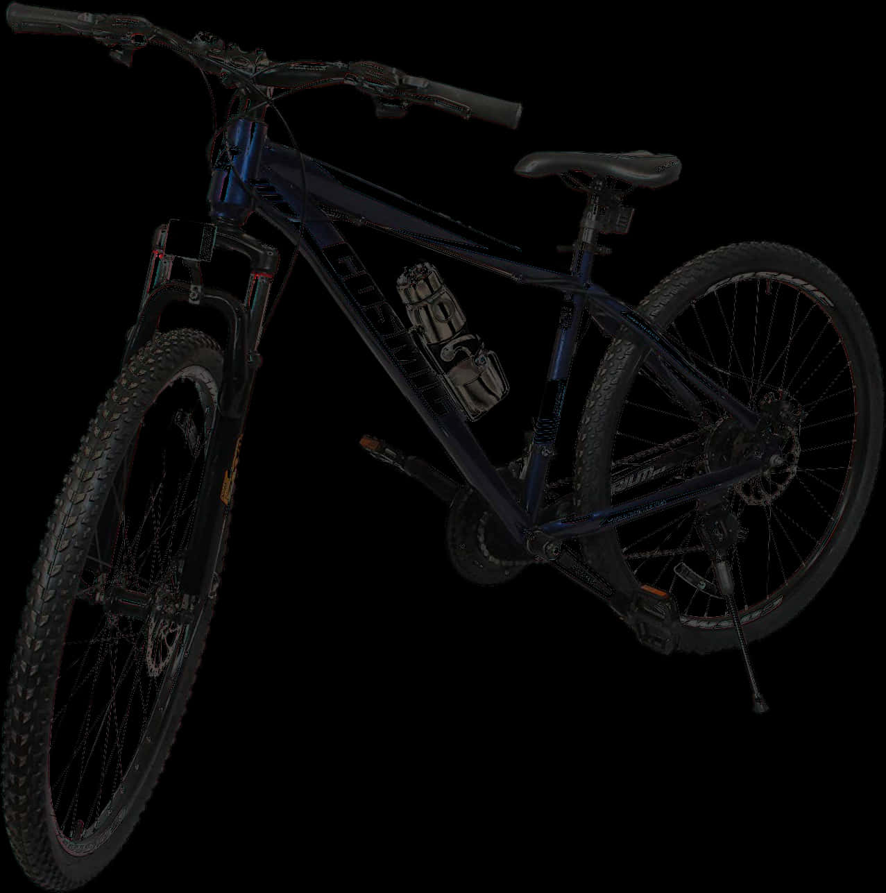 Black Mountain Bike Isolated PNG