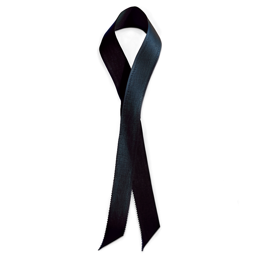 Black Mourning Ribbon Png Mwb PNG