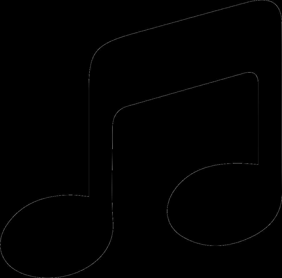 Black Music Note Graphic PNG