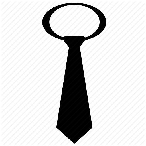 Black Necktie Icon PNG