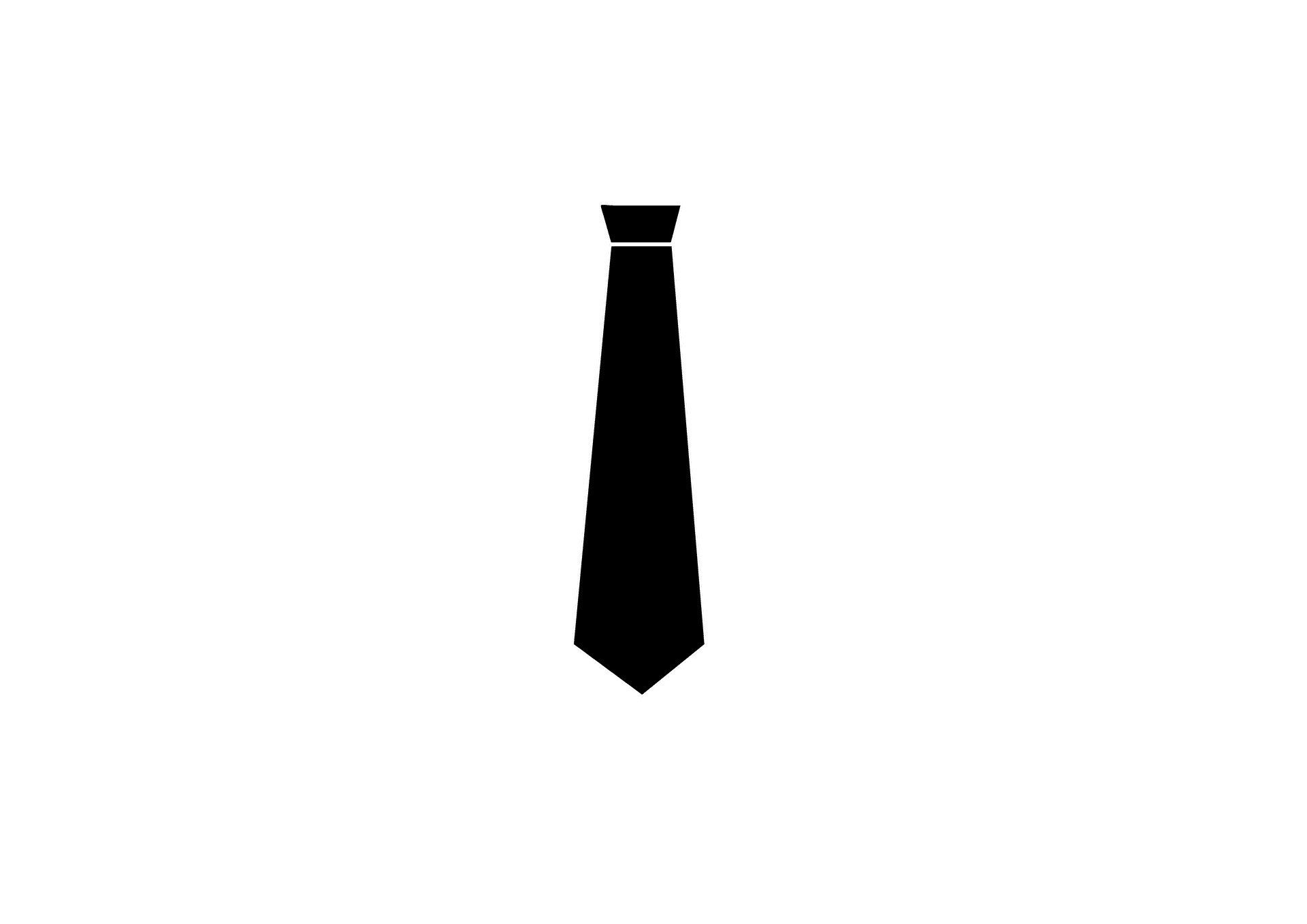 Black Necktie Iconon Teal Background PNG