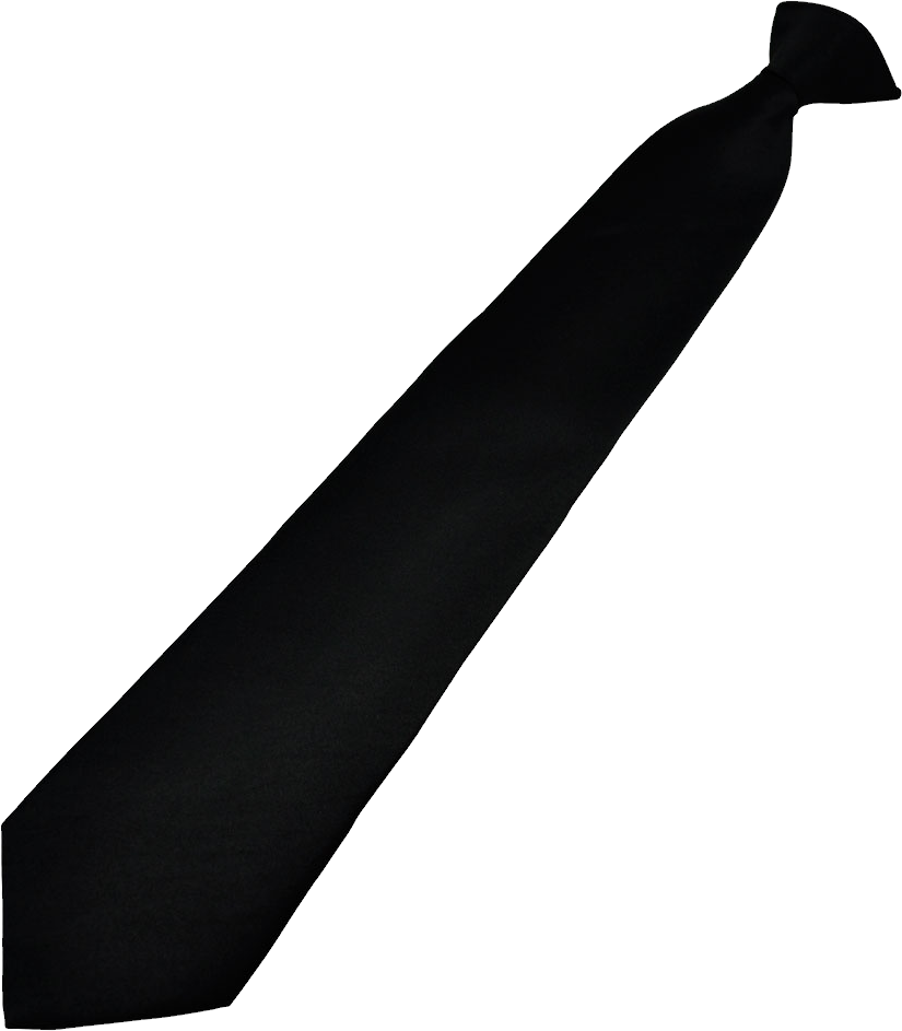 Black Necktie Silhouette PNG