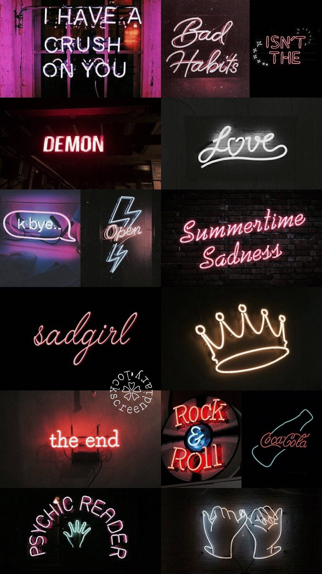 Black Neon Aesthetic Message Boards And Signs