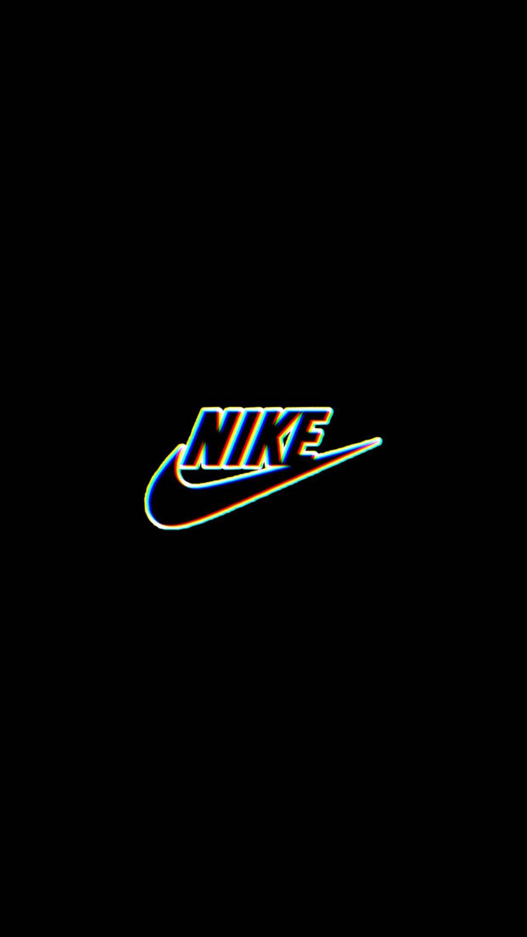 Black Neon Aesthetic Nike Logo Wallpaper