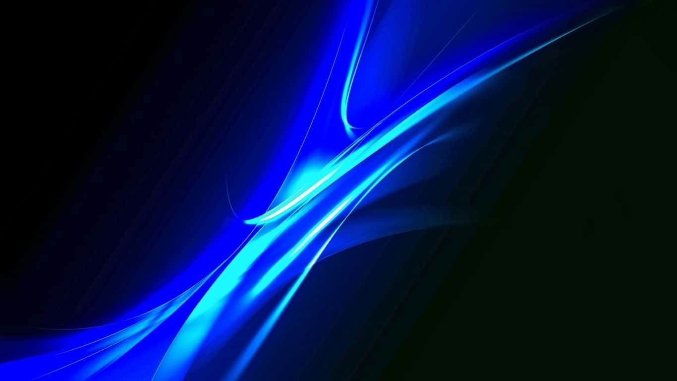 Abstrakte neonrøde og blå lys, der danser i luften. Wallpaper