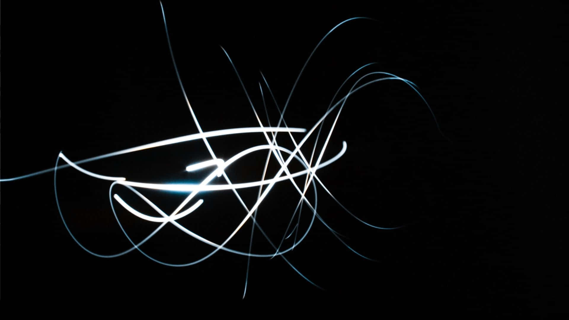 A Light Painting On A Black Background Wallpaper