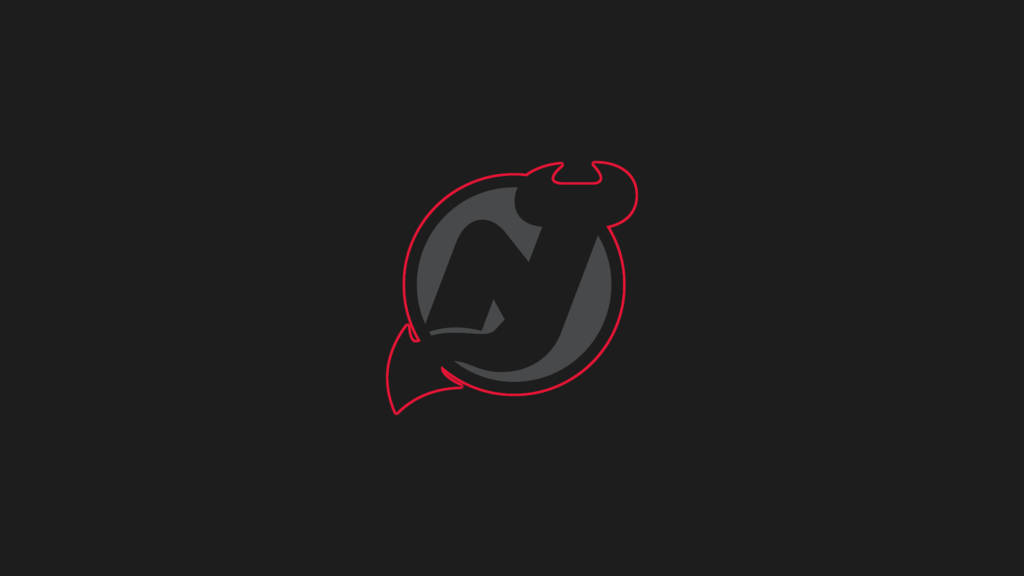 Black New Jersey Devils Logo Wallpaper