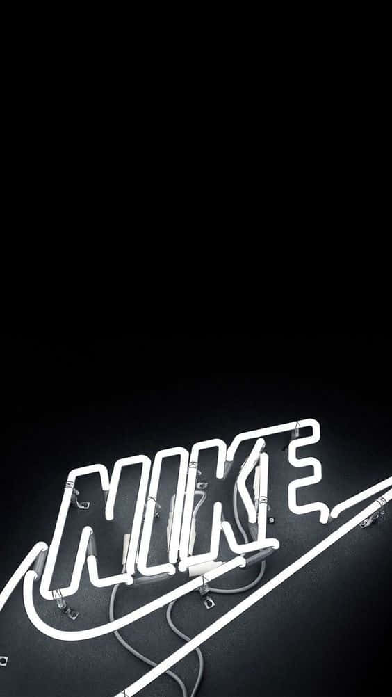 Black Nike Neon Light Wallpaper