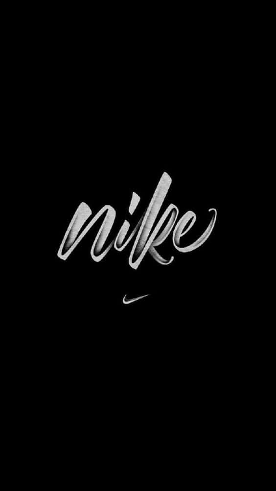 Black Cursive Nike Wallpaper