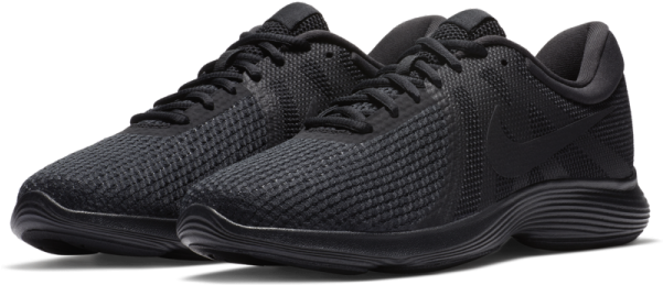 Black Nike Running Shoes PNG
