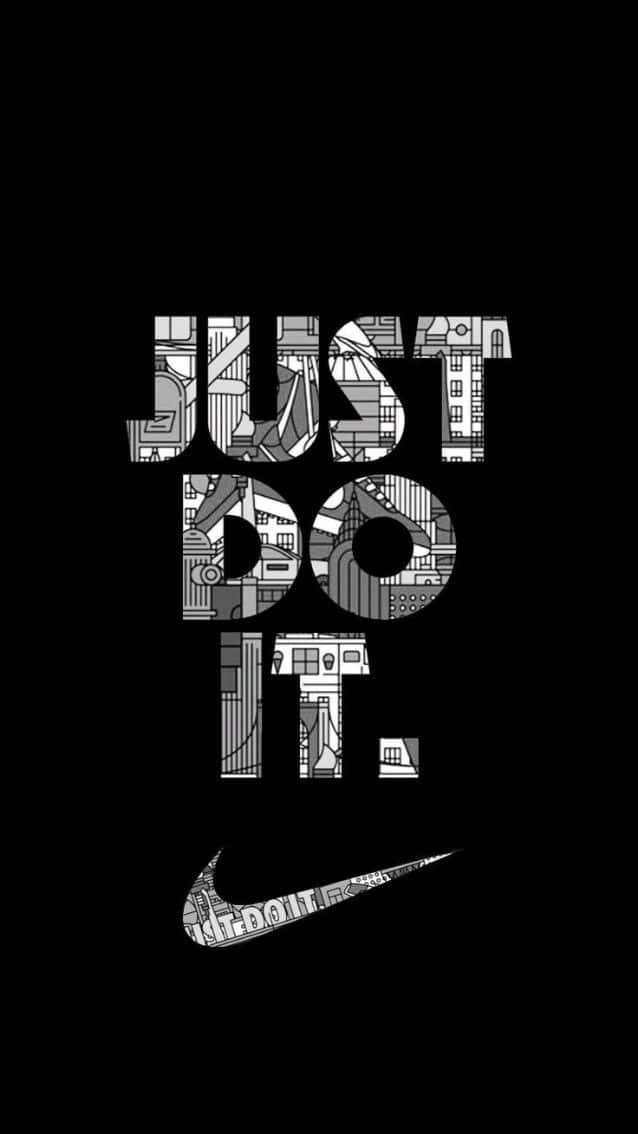 Download Black Nike Just Do It Slogan Wallpaper 