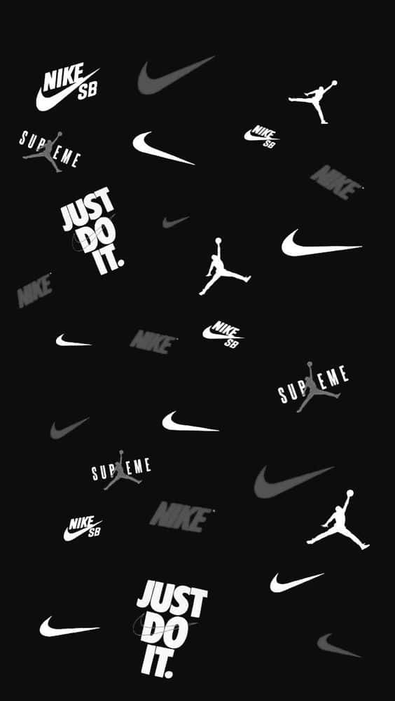 Íconosde Nike En Negro Fondo de pantalla