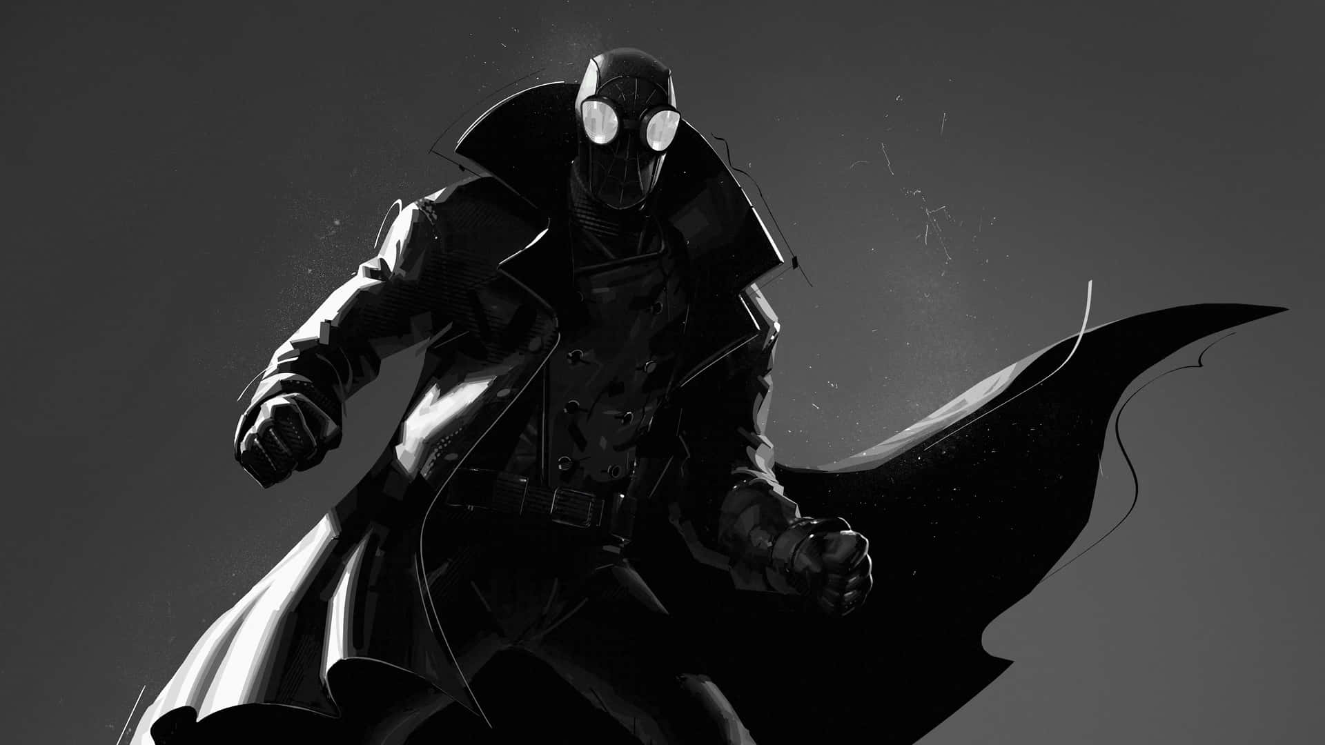 Black Noir Mysterious Vigilante Wallpaper