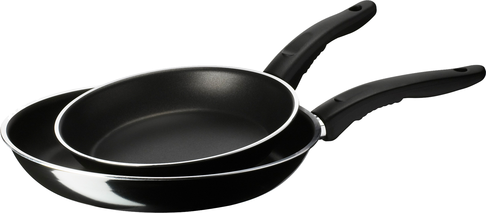 Black Nonstick Frying Pans PNG