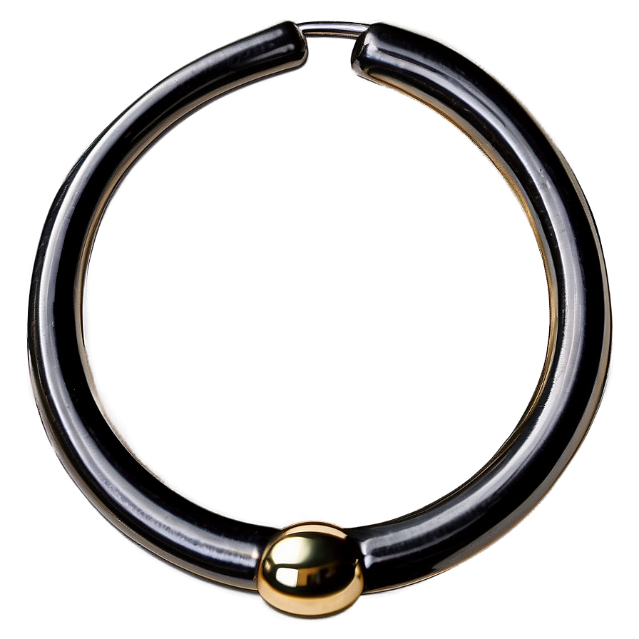 Black Nose Ring Png 05252024 PNG