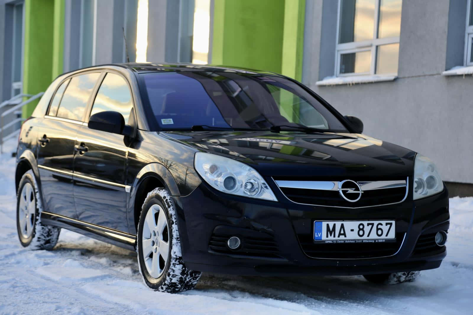 Opel Signum Noir Scène D'hiver Fond d'écran