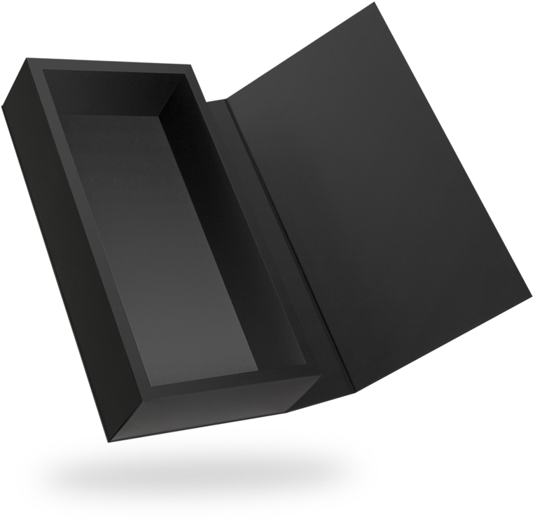 Black Open Box Shadow PNG