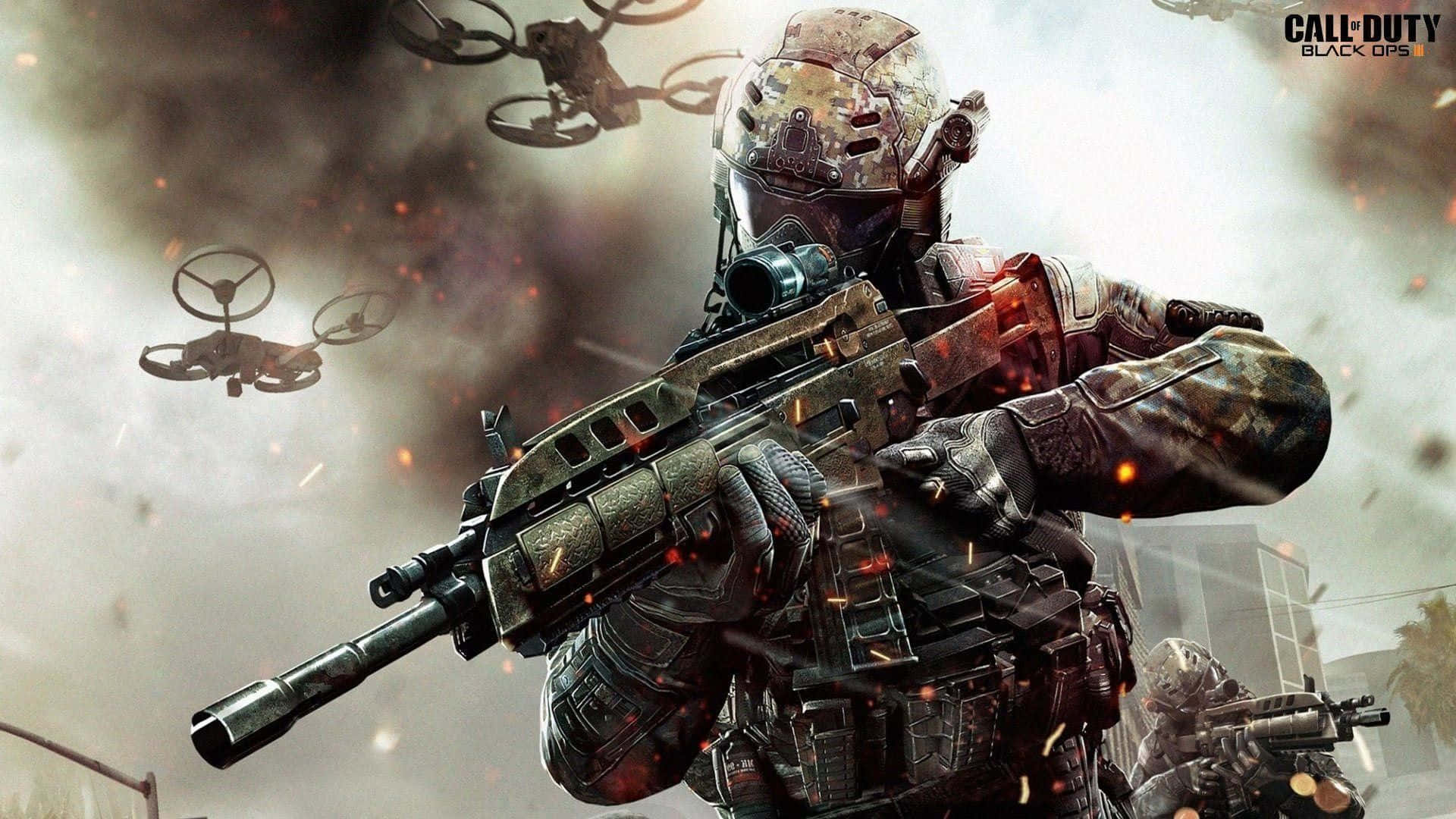 Soldiers wage a war of tech-savvy weapons and skill in Call of Duty: Black Ops 3 Wallpaper