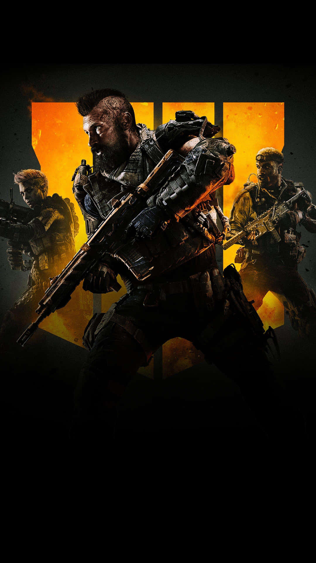 Udforsk slagmarken i Call of Duty: Black Ops 4 med dette dramatiske tapet. Wallpaper
