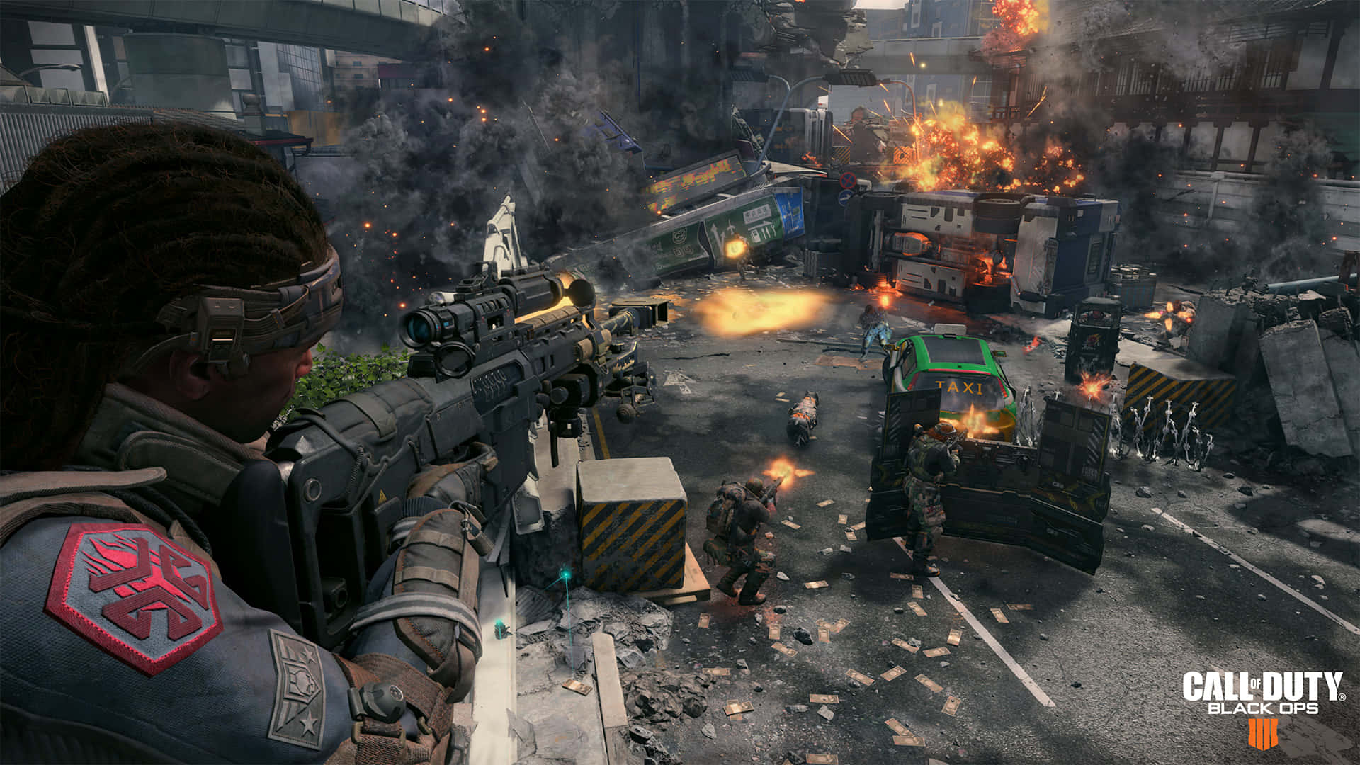Oplev en hjerteskærende kamp på frontlinjerne i Call of Duty: Black Ops 4. Wallpaper
