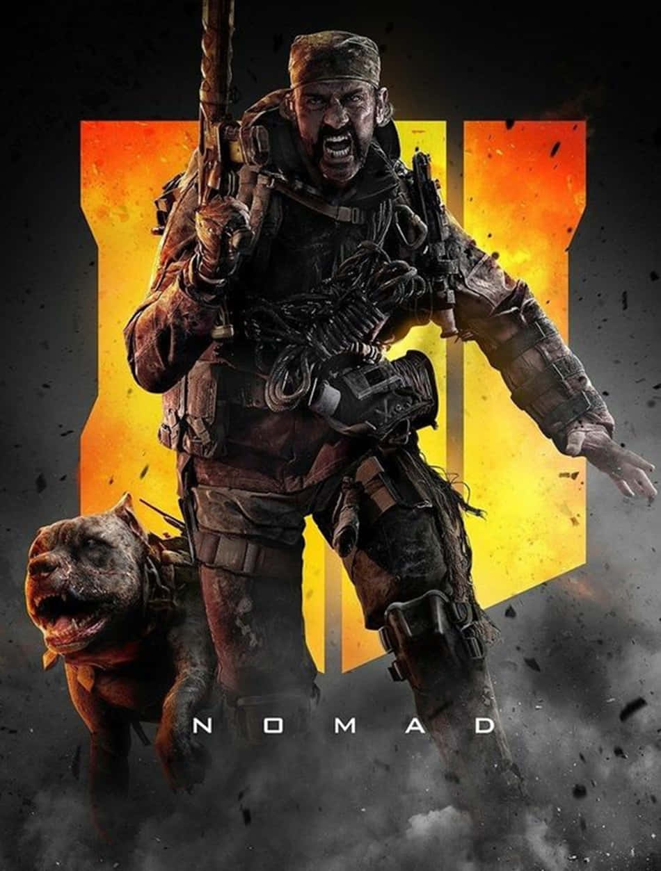 "Battle in a never-ending cycle of warfare only with Black Ops 4" Wallpaper