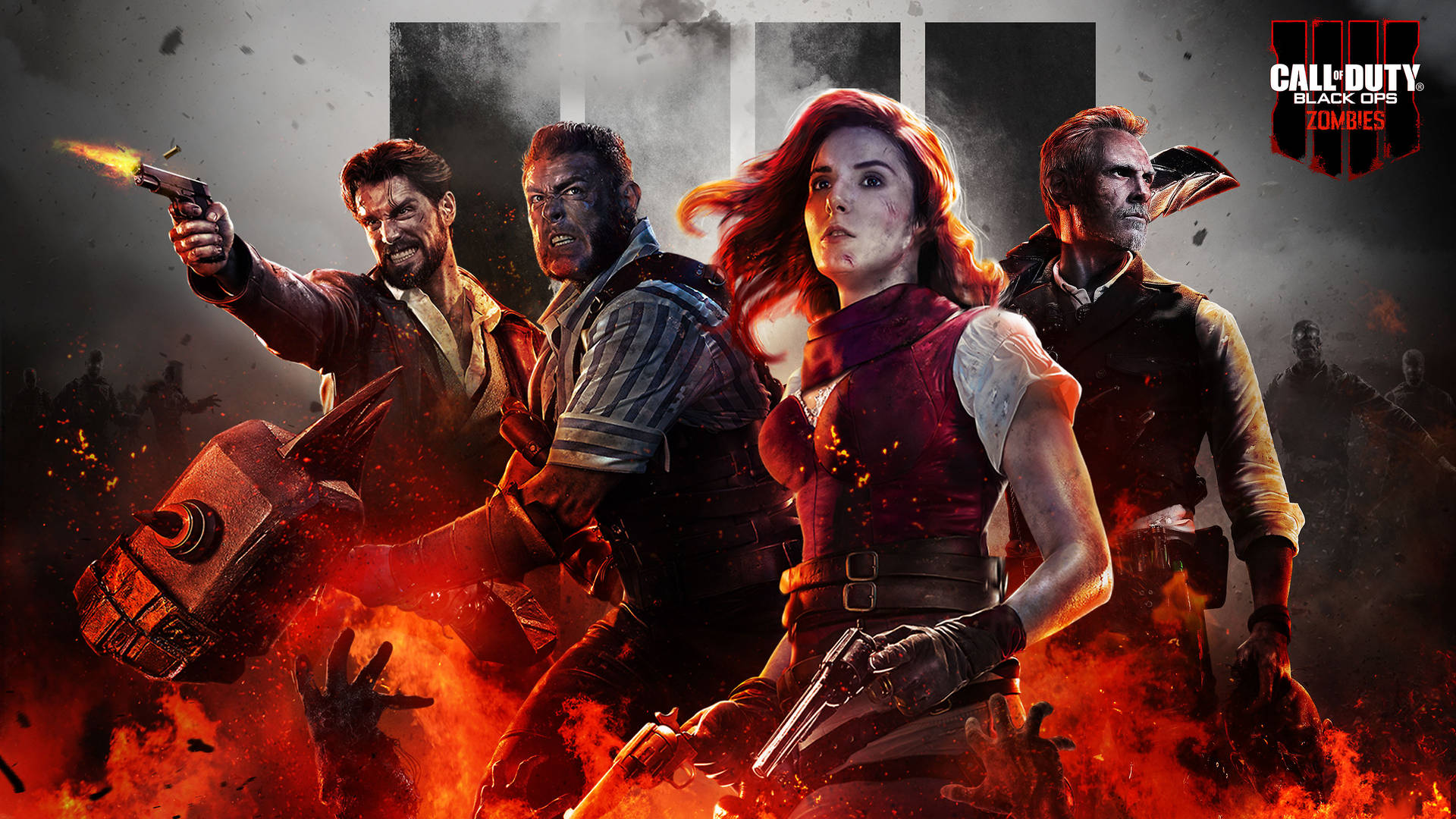 Experience the thrill of Call of Duty: Black Ops 4 Zombies Wallpaper