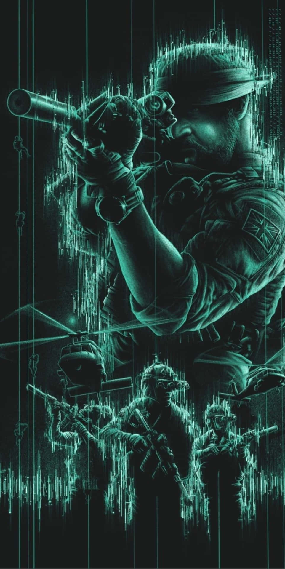 Elite Black Ops Soldier on iPhone Wallpaper Wallpaper