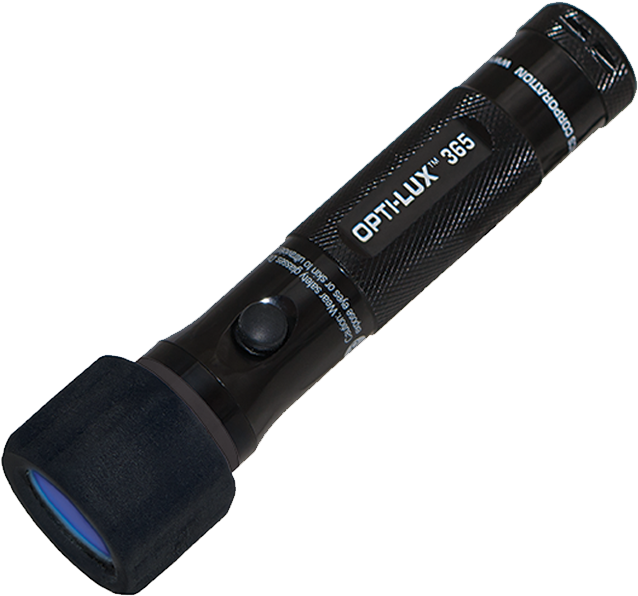 Black Optilux365 L E D Flashlight PNG