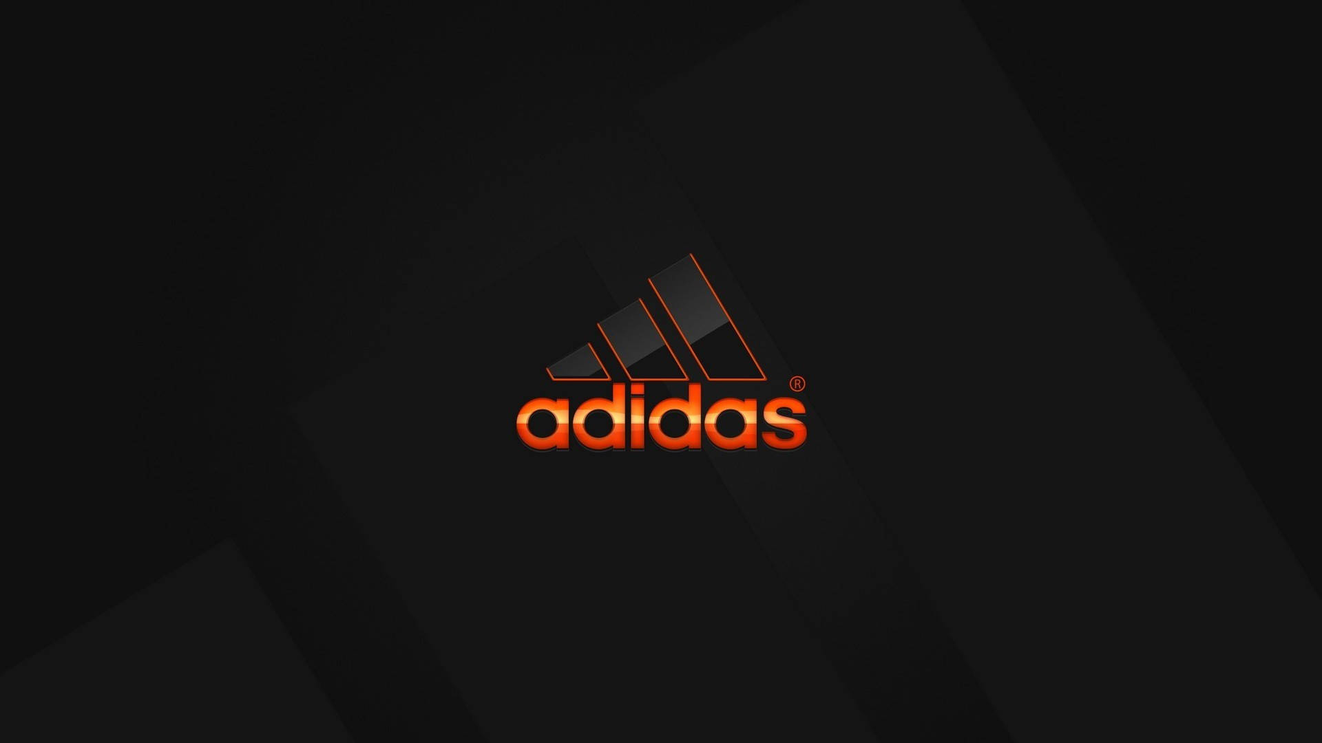 Black orange Adidas logo wallpaper