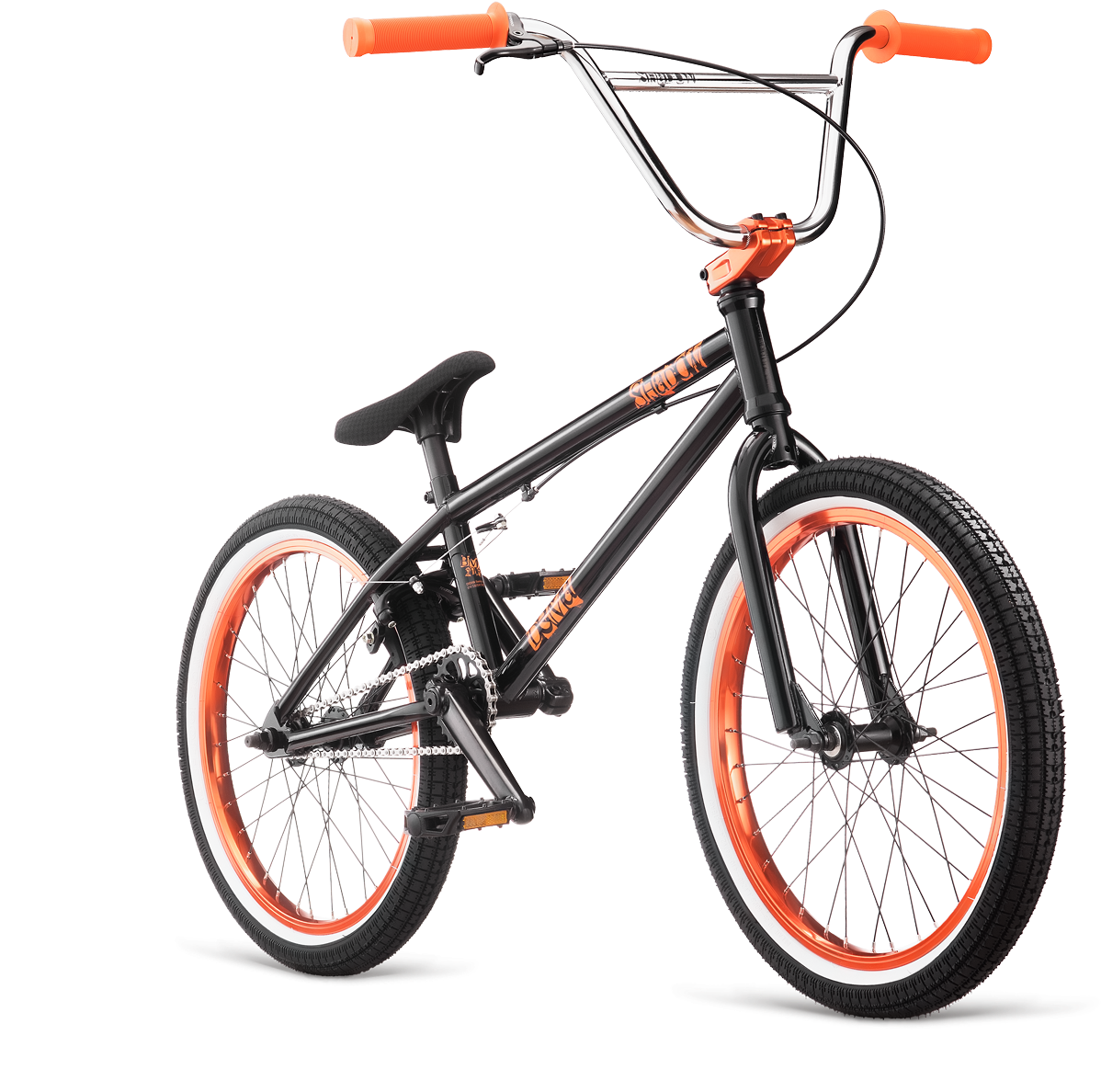 Black Orange B M X Bike PNG