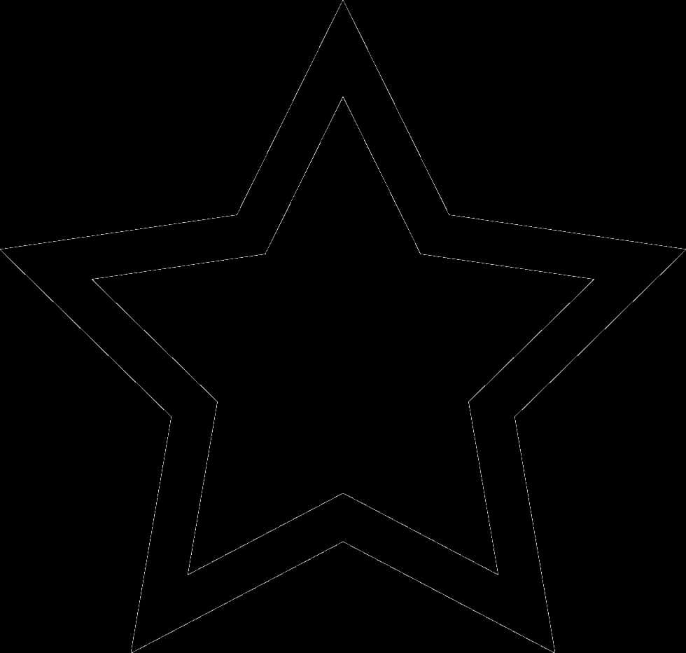 Black Outline Star Graphic PNG