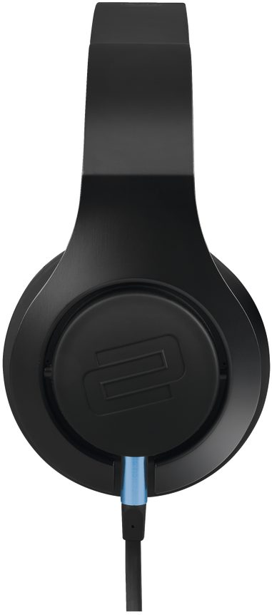 Black Over Ear Headphone Side View PNG