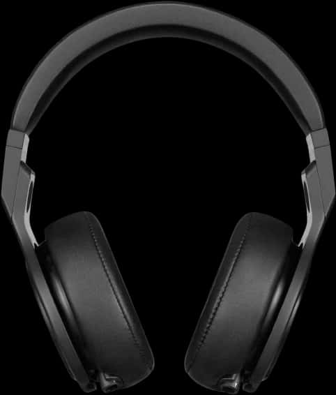 Black Over Ear Headphones Product Photo PNG