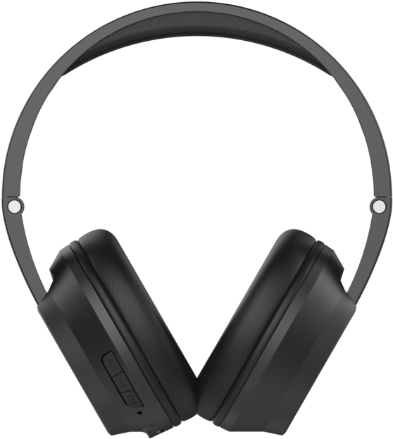 Black Over Ear Headphones PNG