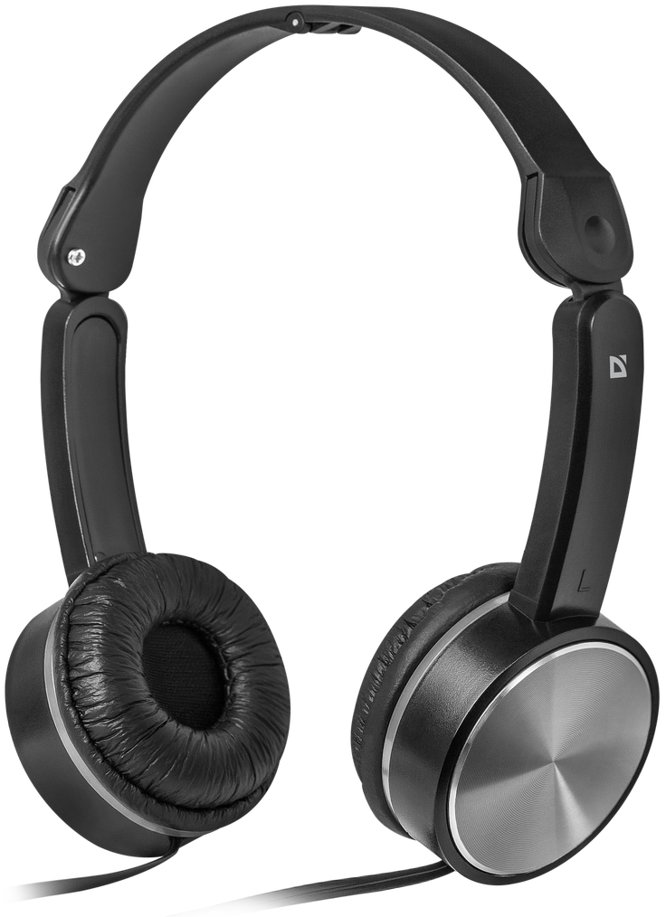Black Over Ear Headphones Isolated PNG