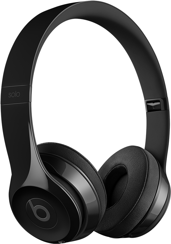 Black Over Ear Headphones PNG