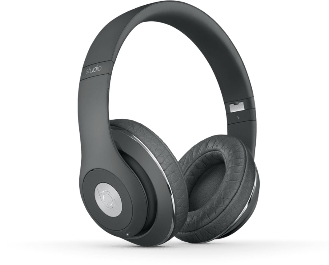 Black Over Ear Headphones PNG