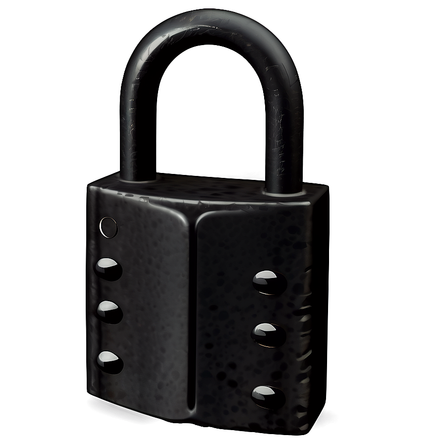Black Padlock Png Jhr72 PNG