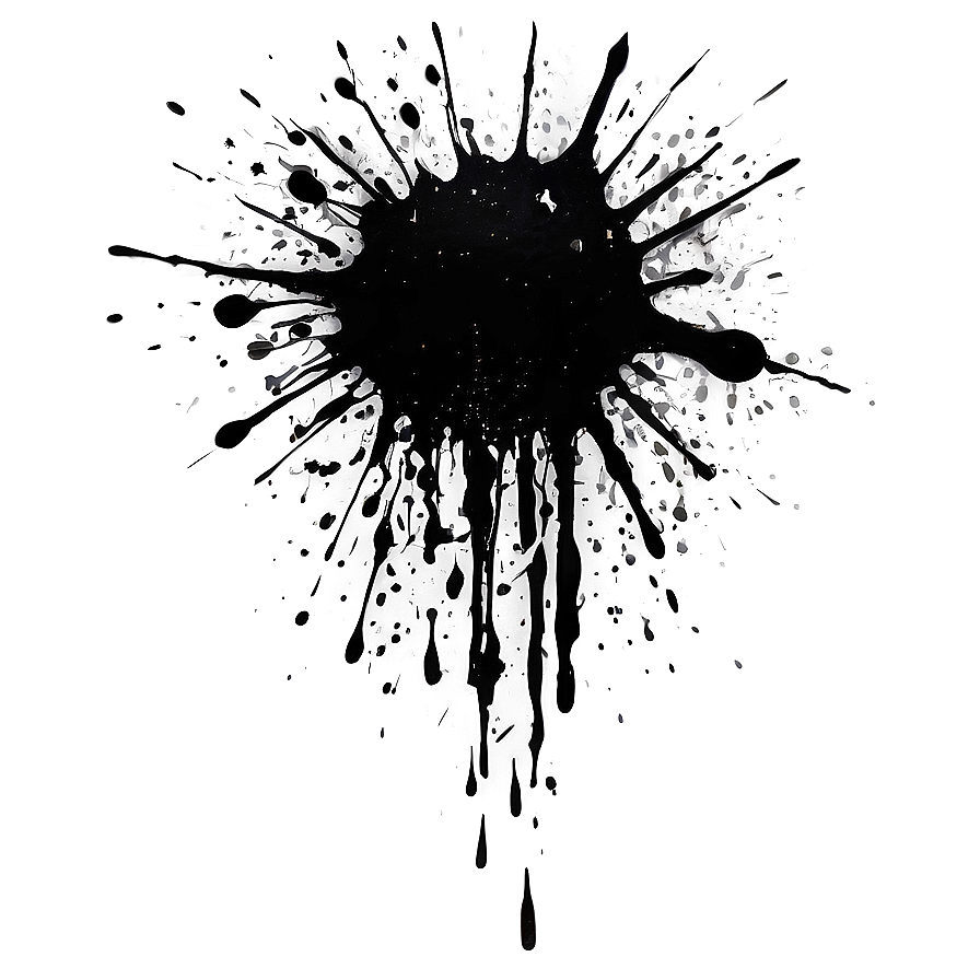 Black Paint Splatter Png Bif PNG