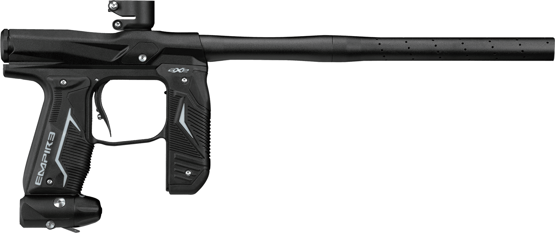 Black Paintball Marker Profile PNG