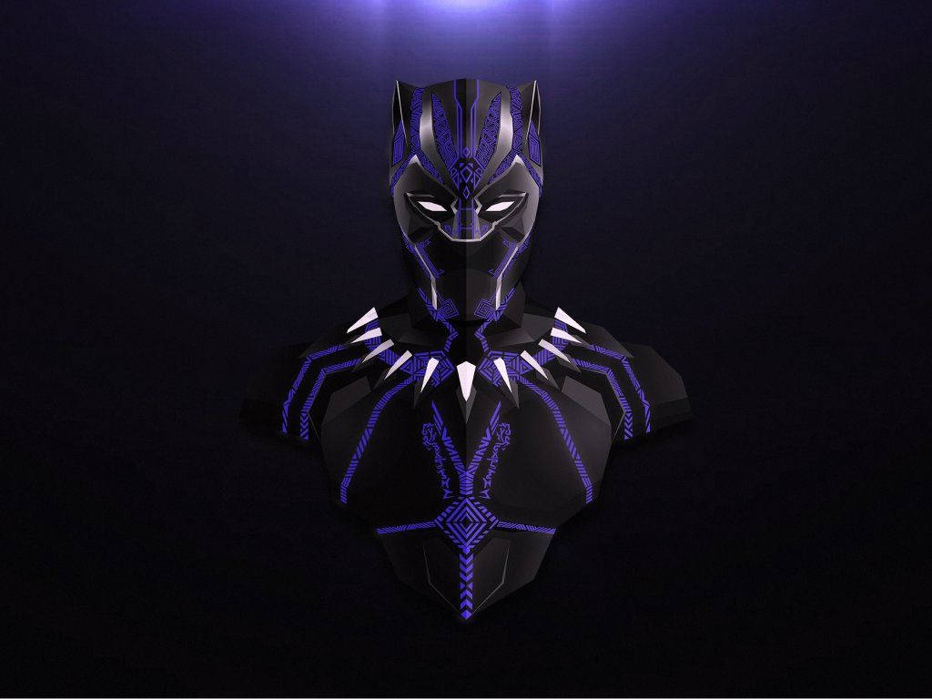 Black Panther 3d Art Background
