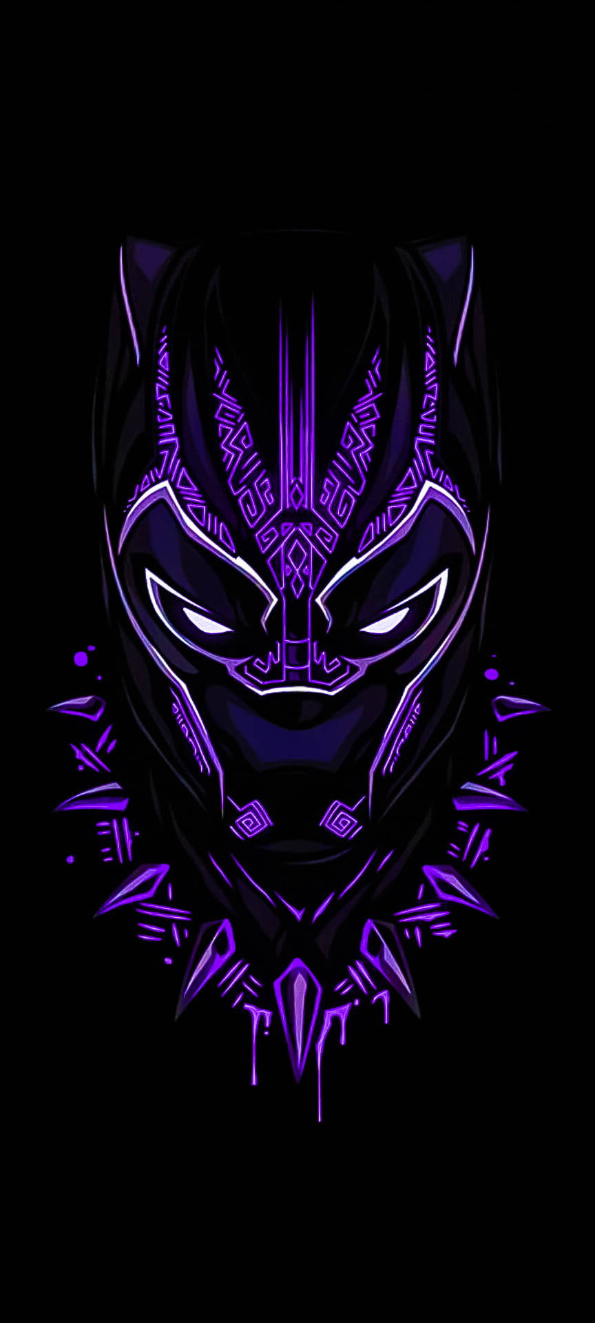 Black Panther Dark Purple Iphone Background