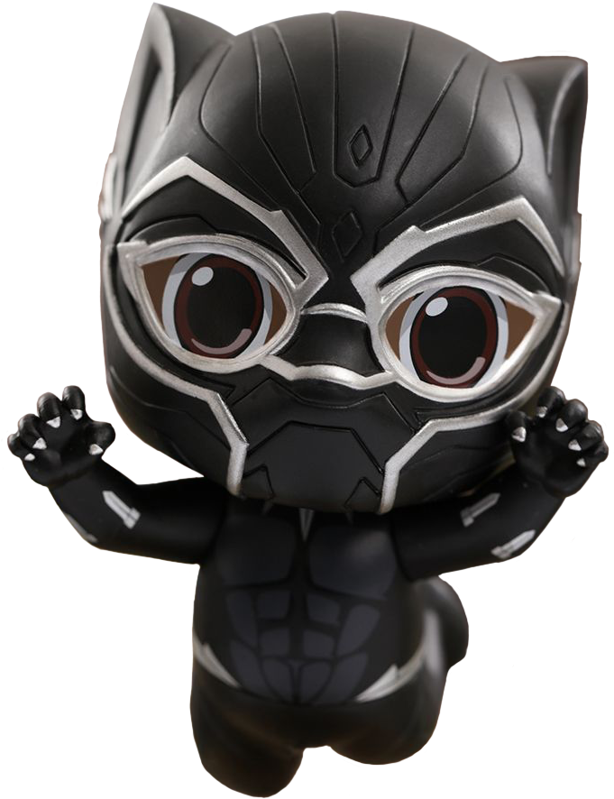 Black Panther Figure Standing PNG