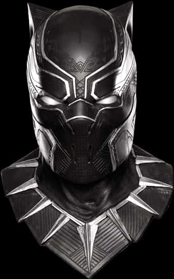 Black Panther Helmetand Shoulders PNG