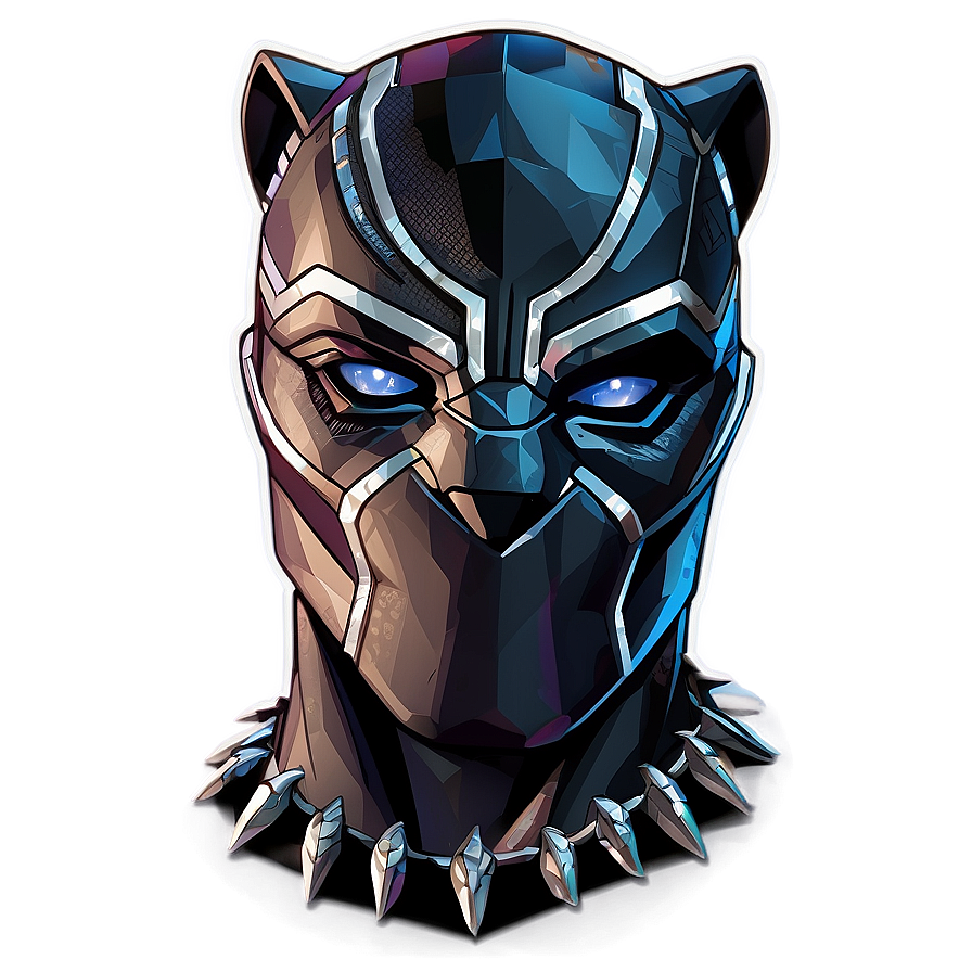 Download Black Panther Illustration Png 05212024 | Wallpapers.com