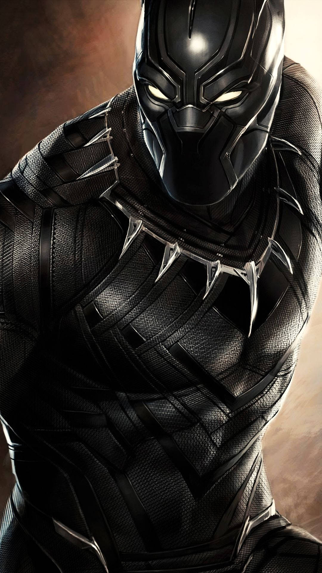 Black Panther flexing his muscles for the fight against evil Wallpaper
