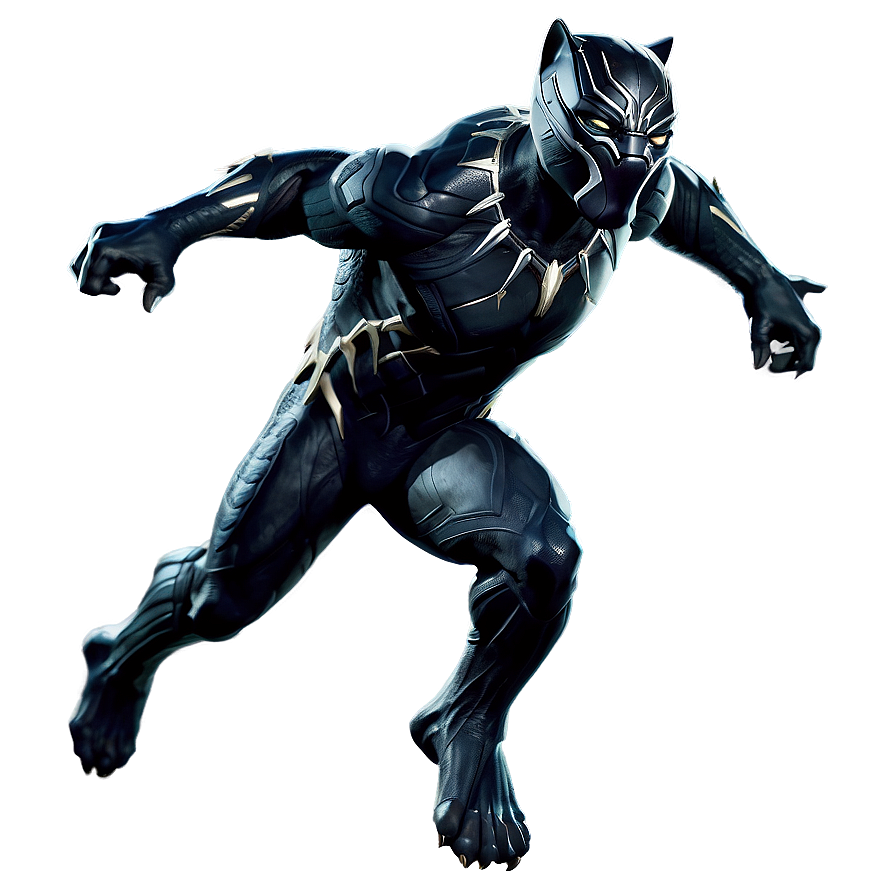 Black Panther Leap Png Oif93 PNG