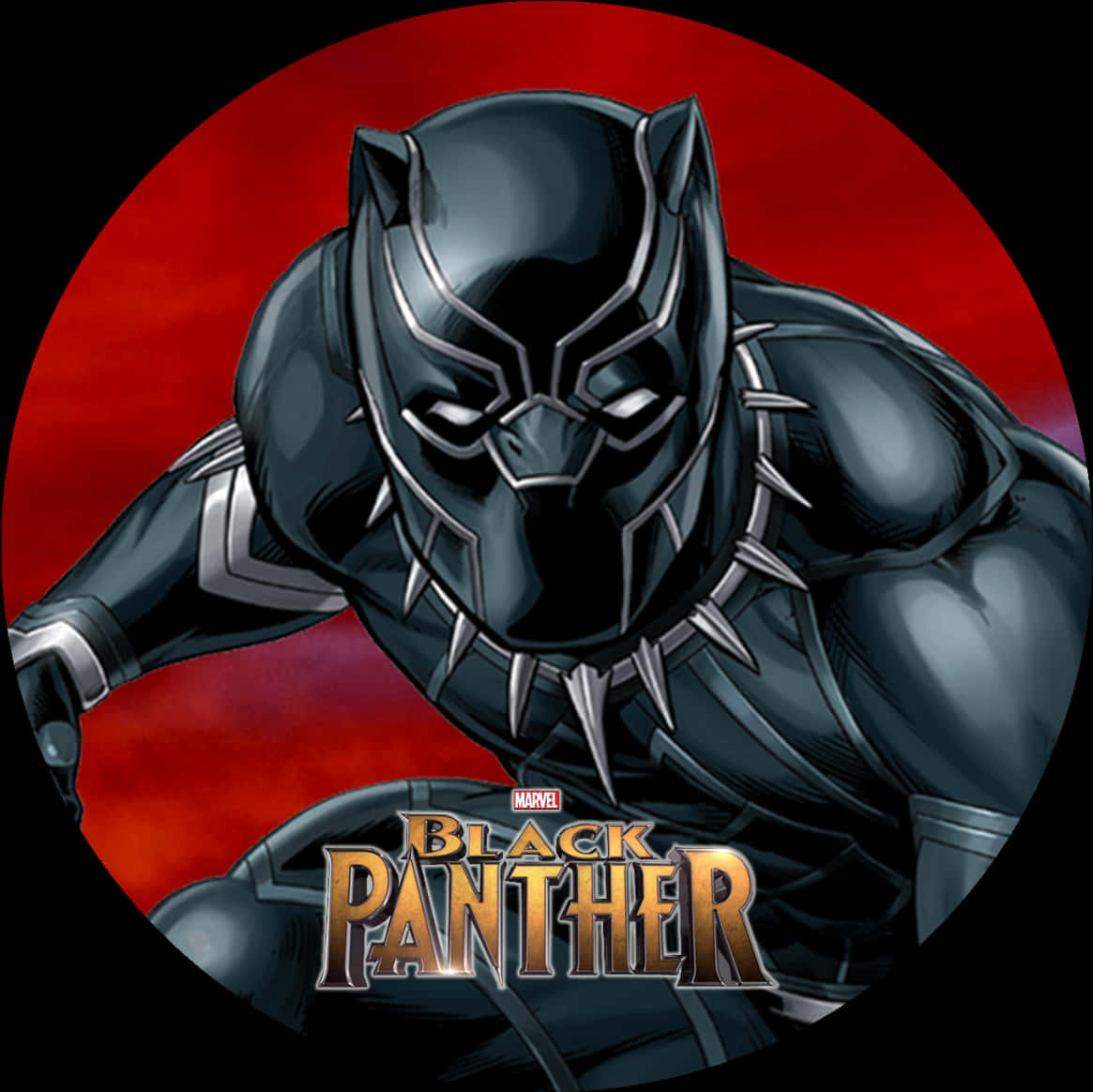 Black Panther Marvel Character Artwork PNG