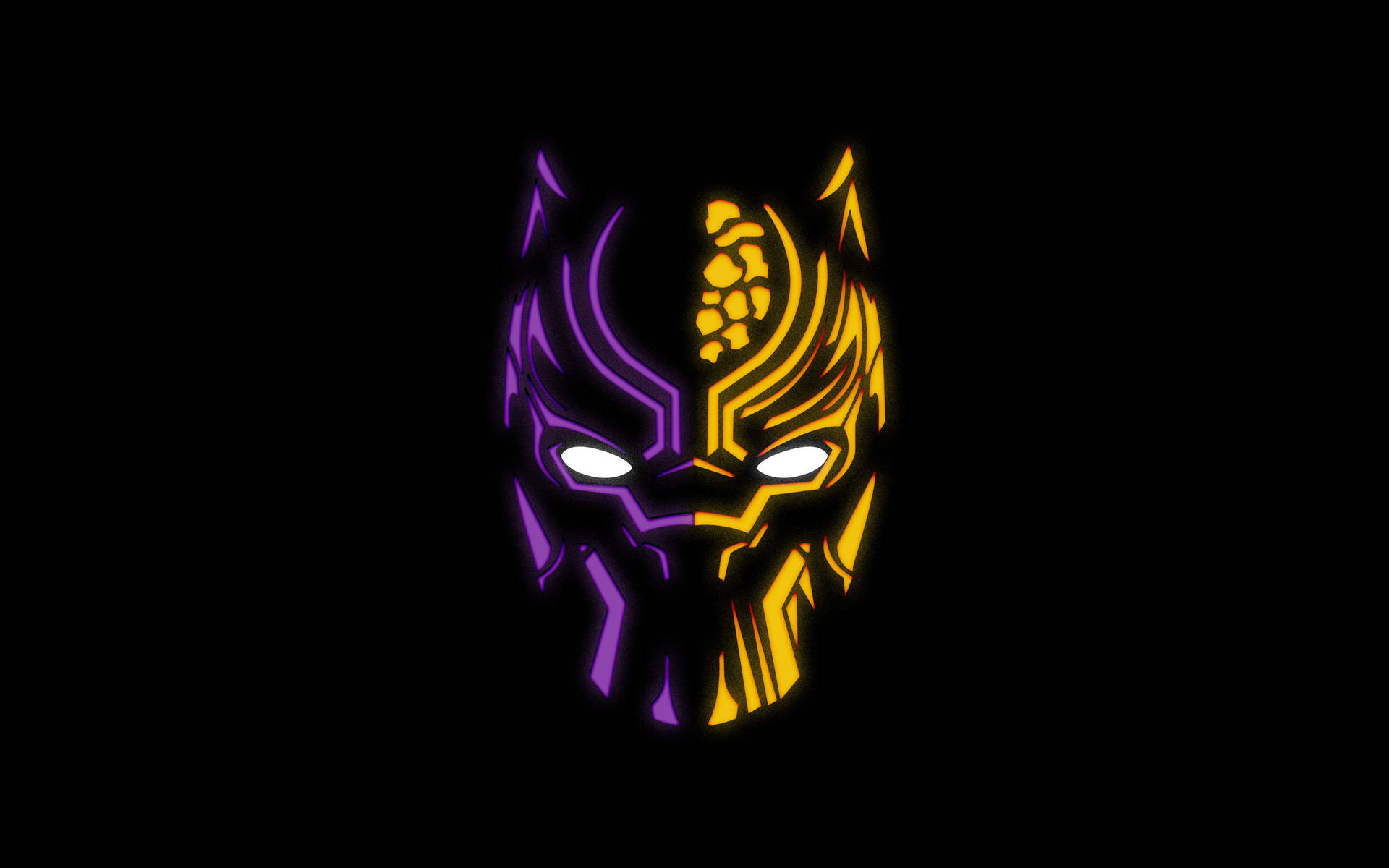 The Iconic Black Panther Mask Logo Wallpaper